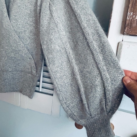 Vintage Lew Magram Sweater Silk Nylon Angora Rabbit Hair, Balloon Sleeves - Picture 3 of 9